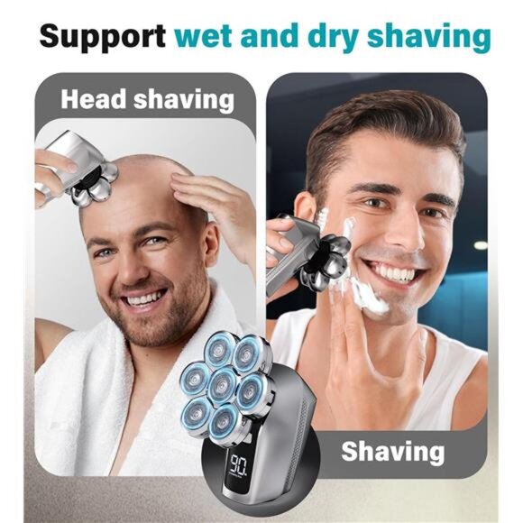 Head Shavers for Bald Men, Upgraded 7D Electric Razor, Cordless Rechargeable - Picture 3 of 7